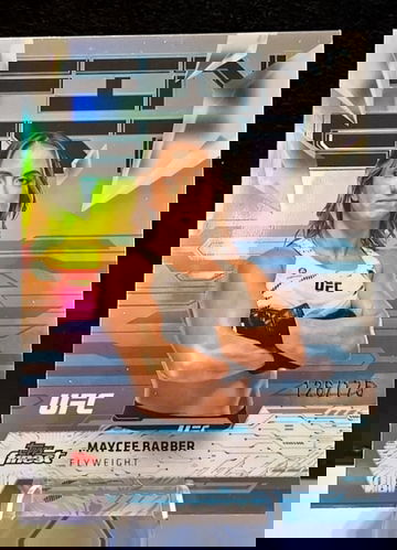 2025 Topps Finest UFC  Maycee Barber  Uncommon  Blue Refractor  /175