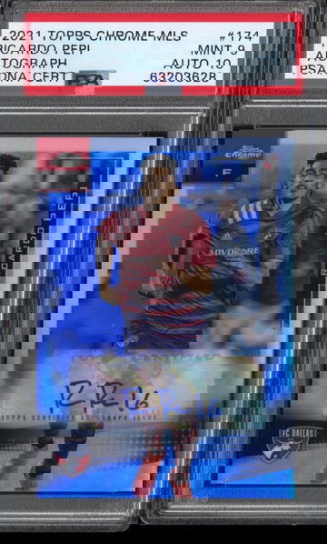 2021 Topps Chrome MLS Ricardo Pepi RC Auto PSA