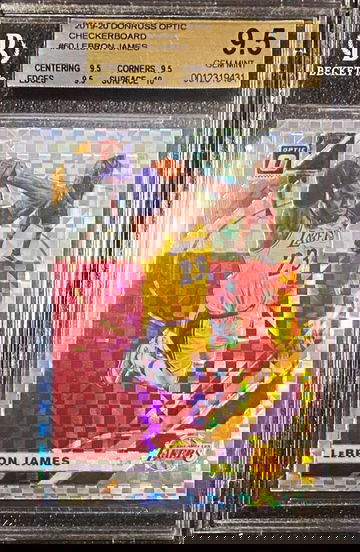 Lebron James 2019-20 Optic Checkerboard Holo BGS 9.5 True + Highest BGS Graded