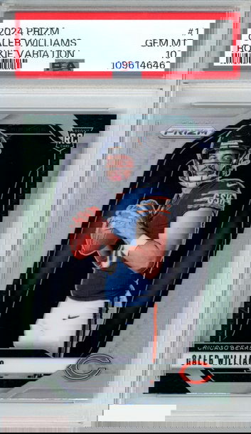 2024 PANINI PRIZM ROOKIE VARIATION CALEB WILLIAMS #1 RC BEARS PSA 10 GEM MT