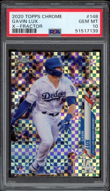 2020 Topps Chrome Gavin Lux Xfractor PSA 10