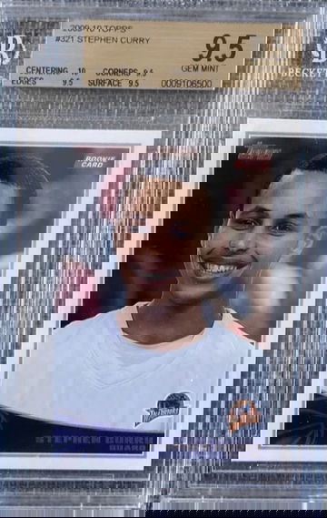 2009 Topps Stephen Curry Rookie Card RC BGS 9.5 Possible PSA 10