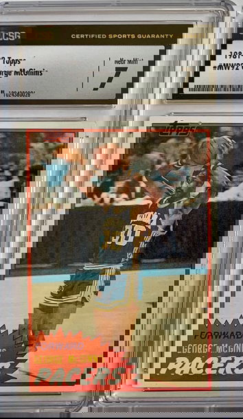 1981 - 82 Topps Basketball #92 - Mid West - George McGinnis - Graded CSG 7 NM.