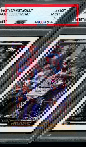 1992 Topps Gold #362 Shaquille O’Neal PSA MINT 9