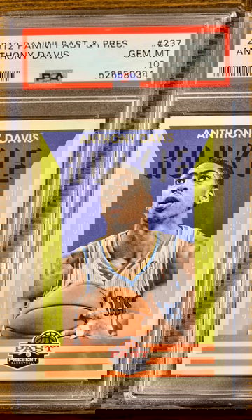 2012 Anthony Davis Past and Present Rookie PSA 10