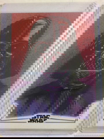 025 Topps Chrome Star Was Black Foil Sketch of Darth Vader