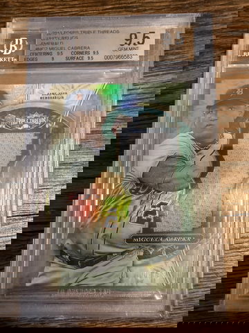 Miguel Cabrera 2013 Topps Triple Threads Unity Relics /18 BGS 9.5 