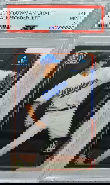 2015 BOWMAN DRAFT #46 WALKER BUEHLER PSA 9