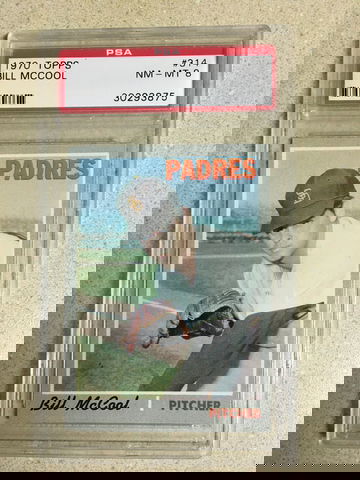 1970 Topps #314 Bill McCool PSA 8 NM-MT PADRES 