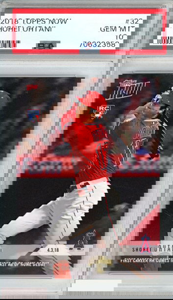 2018 TOPPS NOW SHOHEI OHTANI #32 ROOKIE RC ANGELS PSA 10 GEM MT