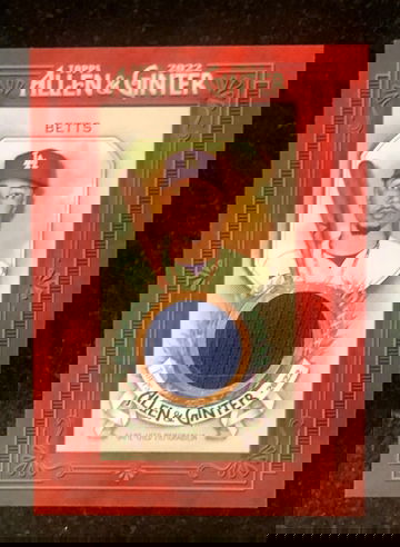 Mookie Betts 2023 Topps Allen & Ginter Framed Mini Card Game Used Jersey Patch SP!