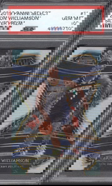 2019 Panini Select 1 Zion Williamson Silver PSA 10 GEM MINT
