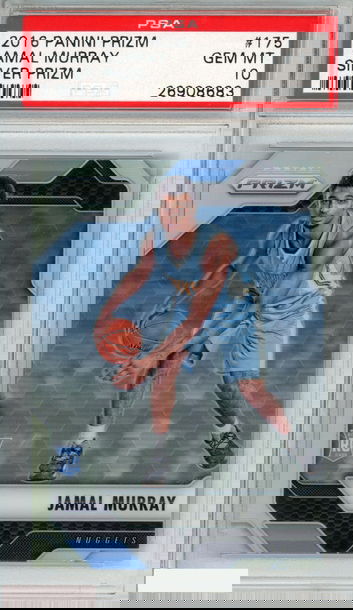 2016 PANINI PRIZM JAMAL MURRAY #175 SILVER PRIZM ROOKIE RC NUGGETS PSA 10 GEM MT