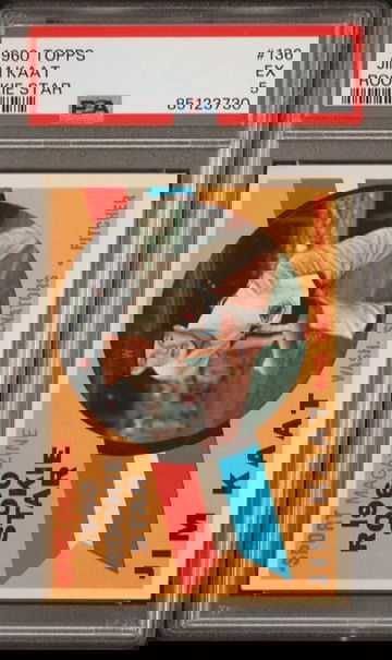 1960 Topps Jim Kaat Rookie Star #136 PSA 5 [BL-2C.22]