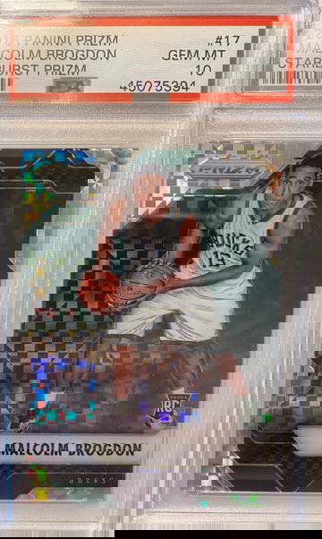 2016 Panini Prizm Malcom Brogdon Starburst Prizm PSA 10