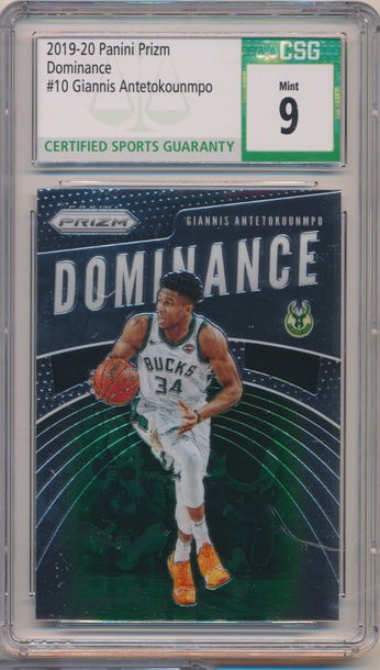 2019-20 PANINI PRIZM GIANNIS ANTETOKOUNMPO DOMINANCE #10 CSG 9