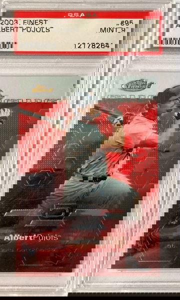2003 Finest Albert Pujols St. Louis Cardinals #95 PSA 9