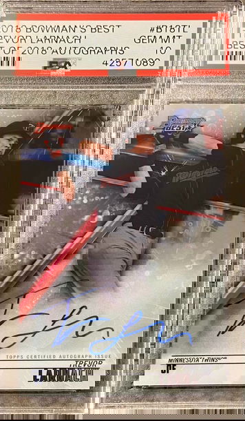 2018 Bowmans Best Trevor Larnach RC Auto PSA10