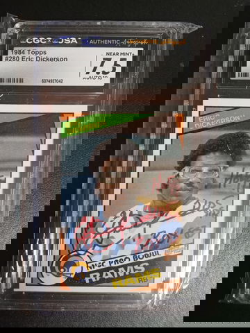1984 Topps #280 Eric Dickerson RC Auto CGC JSA 