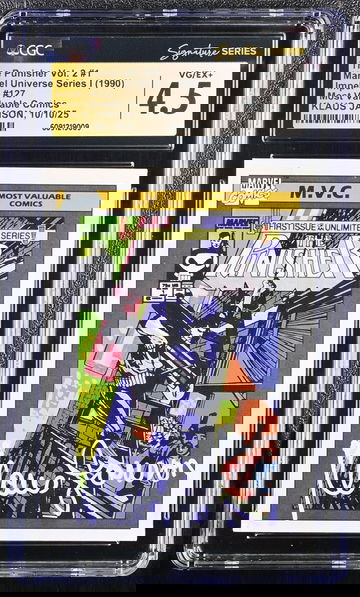 1990 Impel Marvel Universe Series I | #127 - MVC: The Punisher Vol. 2 #1 | CGC SS 4.5 | Artist: Klaus Janson