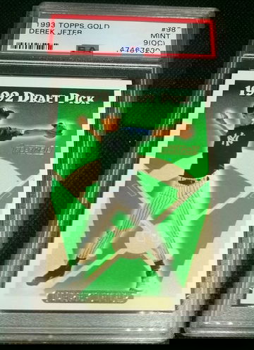 1993 Topps Gold Derek Jeter RC PSA 9OC