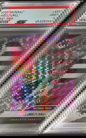 2020 Mosaic Lamelo Ball National Pride Pink Camo Prizm PSA 9 #257
