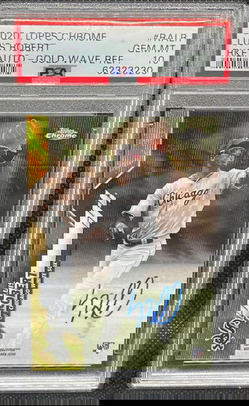 2020 Topps Chrome Luis Robert Gold PSA 10