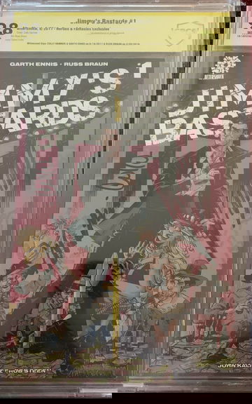 JIMMY'S BASTARDS #1 - H&F VARIANT - TRIPLE SIG (RARE)