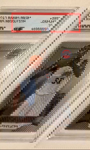 2012 Khris Middleton Prizm PSA 10