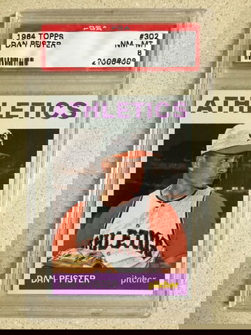 1964 Topps #302 Dan Pfister PSA 8 NM-MT ATHLETICS 