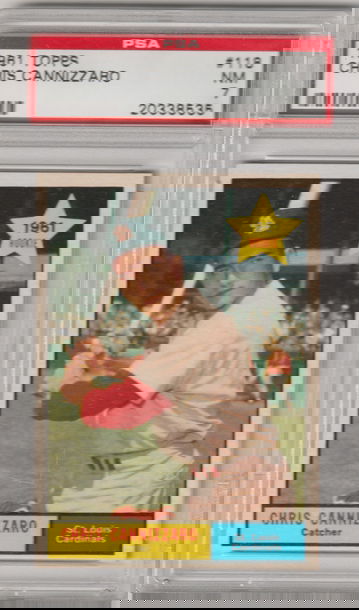 1961 Topps #118 Chris Cannizzaro PSA 7 (Near Mint)