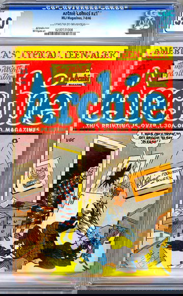 ARCHIE COMICS #21 CGC 3.0 RARE GOLDEN AGE CLASSIC AL FAGALY COVER ART MLJ 1946