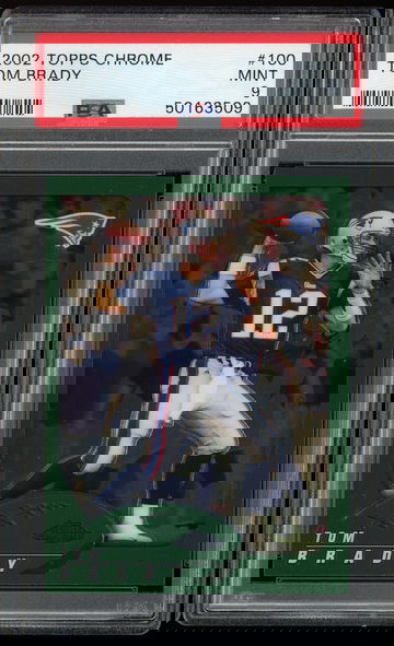 Tom Brady 2002 Topps Chrome #100 PSA 9 - VSC09