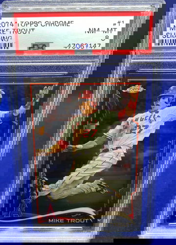 2014 Topps Chrome Mike Trout PSA 8