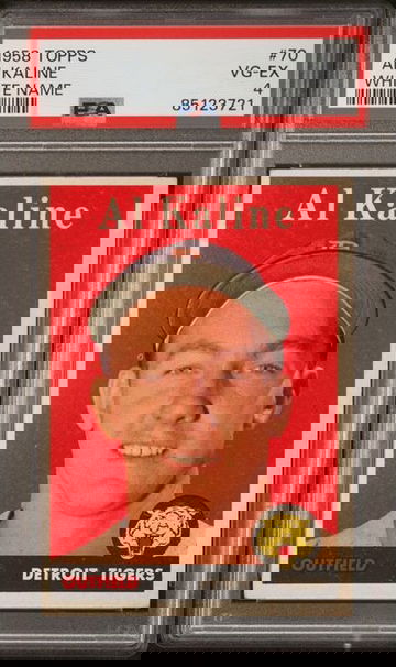 1958 Topps Al Kaline (White Name) #70 PSA 4 [BL-2C.25]