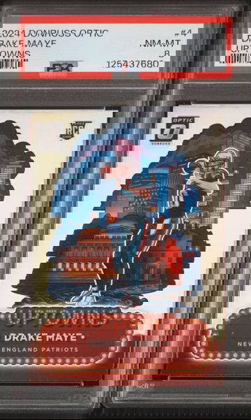 2024 Donruss Optic Uptowns Drake Maye #4 PSA 8