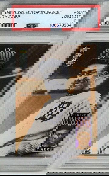 1996 UPPER DECK COLLECTOR'S CHOICE #501 TY COBB TIGERS PSA 10 LOW POP