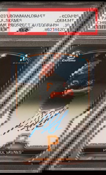 2023 Bowman Draft Paul Skenes RC Auto 10