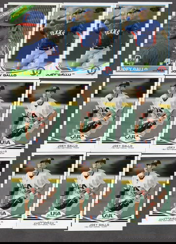 Joey Gallo Baseball Card Lot (17) - Mostly Rookies, Nice Variety Rangers