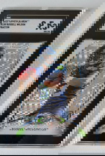 2012 Topps Platinum Russell Wilson Xfractor Refractor Rookie Card #138 SGC 9.5