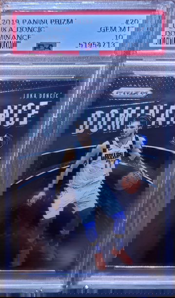 2019 Panini Prizm Luka Doncic Dominance 20 PSA 10 Gem-Mint