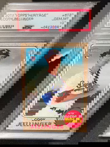 2017 Topps Heritage Cody Bellinger Psa 10