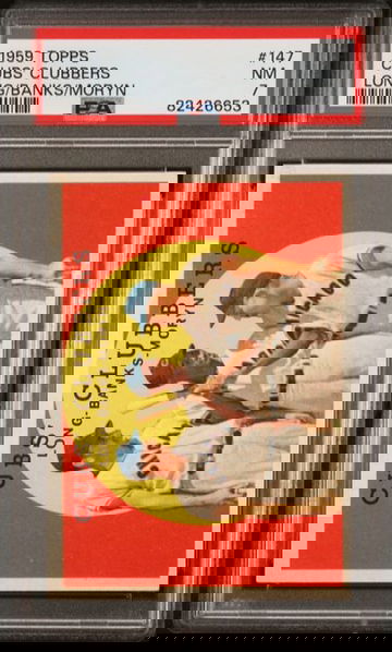 1959 Topps Cubs' Clubbers (Long/Banks/Moryn) #147 PSA 7 [BL-1B.35]]