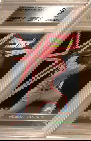 2001 Topps Stars #198 Albert Pujols (ROOKIE) BGS 9 MINT