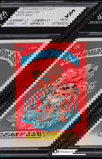 Garbage Pail Kids 1985 - Leaky Lou 23b - BGS 8 Matte Back - LOW POP