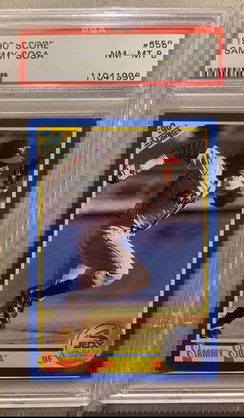 1990 Score Sammy Sosa RC #558