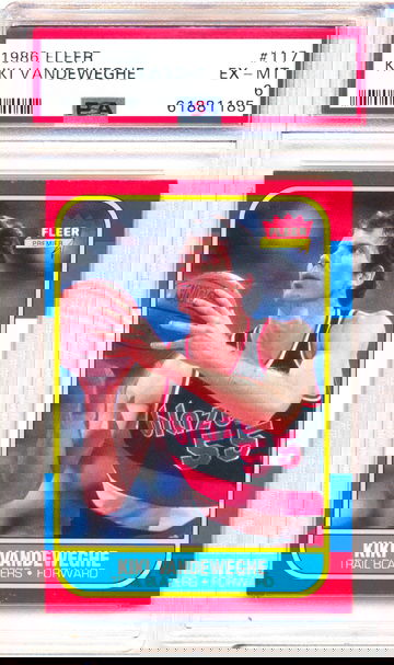 1986 Fleer #117 Kiki Vandeweghe PSA 6