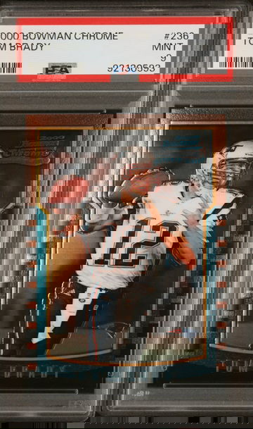 2000 Bowman Chrome Tom Brady #236 Rookie RC PSA 9 Great Centering!