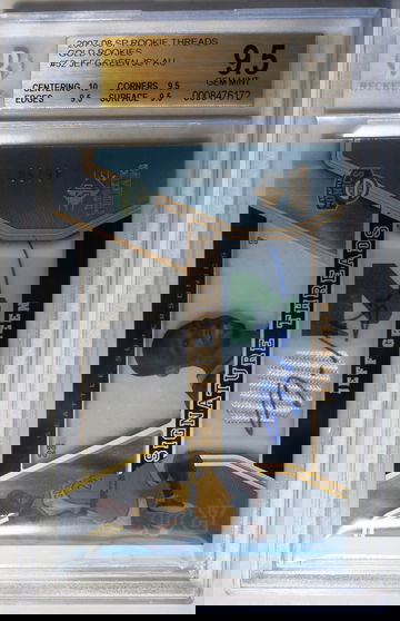 2007-08 SP ROOKIE THREADS GOLD ROOKIES #52 JEFF GREEN AUTO 46/50 BGS 9.5 GEM MINT