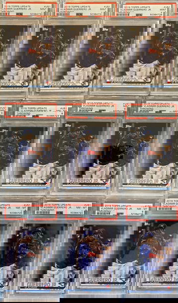 Vladimir Guerrero Jr 2019 Topps Update Lot (x5 PSA9) (x4 PSA8)